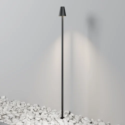 Ландшафтный светильник LED Cane O504FL-L1B3K1 Maytoni уличный IP65 чёрный на 1 лампу, плафон чёрный в стиле современный хай-тек LED фото 2