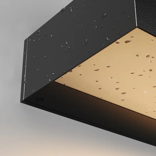 Настенный светильник уличный LED Lot O428WL-L10GF3K Maytoni уличный IP65 графит на 1 лампу, плафон графит в стиле современный LED фото 12