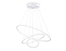 Светильник подвесной LED FL40818 Ambrella light белый 1 лампа, основание белое в стиле хай-тек модерн кольца