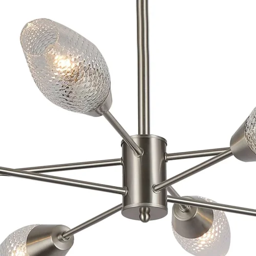 Люстра потолочная Desire 10165/8PL Nickel Escada прозрачная на 8 ламп, основание никель в стиле современный  фото 3