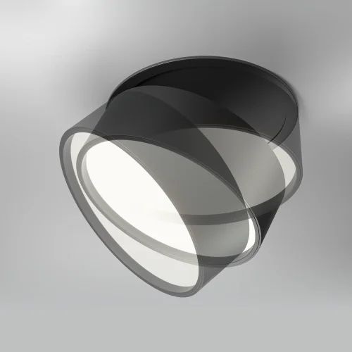 Светильник точечный LED Onda DL024-18W4K-B Maytoni чёрный 1 лампа, основание чёрное в стиле современный хай-тек круглый фото 7