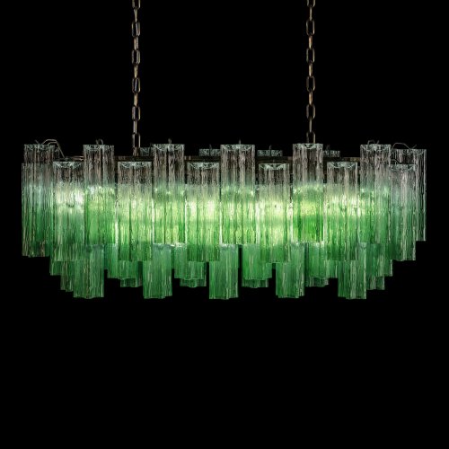 Люстра подвесная Мурано / Murano 10580/1000R Clear green LOFT IT зелёная на 11 ламп, основание бронзовое в стиле современный арт-деко фото 4 Люстра подвесная Мурано / Murano 10580/1000R Clear green LOFT IT зелёная на 11 ламп, основание бронзовое в стиле современный арт-деко фото 4