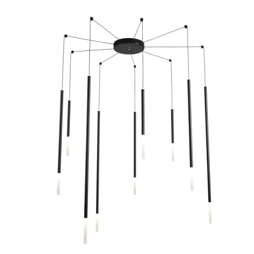 Люстра подвесная Стик (Stick) 8400/27L Lumion белая на 9 ламп, основание чёрное в стиле минимализм паук фото 9 Люстра подвесная Стик (Stick) 8400/27L Lumion белая на 9 ламп, основание чёрное в стиле минимализм паук фото 9