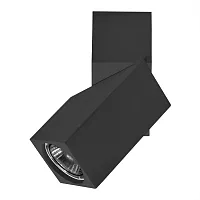 Светильник накладной Illumo 051057 Lightstar чёрный 1 лампа, основание чёрное в стиле модерн квадратный