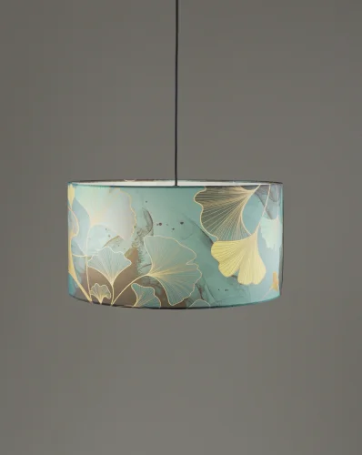 Светильник подвесной Gingko V11511-3P Moderli синий разноцветный на 3 лампы, основание золотое в стиле классический современный флористика кантри цветы фото 4 Светильник подвесной Gingko V11511-3P Moderli синий разноцветный на 3 лампы, основание золотое в стиле классический современный флористика кантри цветы фото 4