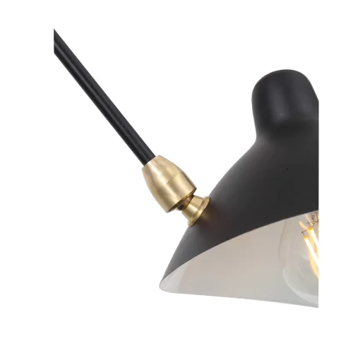 Люстра потолочная лофт SPRUZZO SL305.402.06 ST-Luce чёрная на 6 ламп, основание чёрное в стиле лофт  фото 3