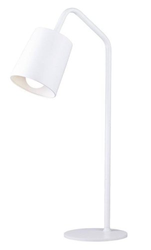 Настольная лампа Ultimo E 4.1.1 W Arti Lampadari белая 1 лампа, основание белое металл в стиле модерн 