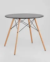 Стол круглый EAMES DSW NEW D=80, черный УТ000039067 Stool Group столешница чёрная из мдф