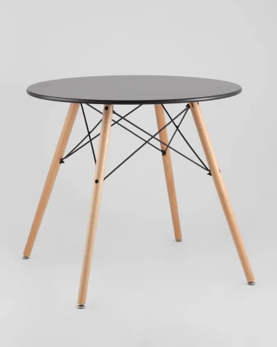 Стол круглый EAMES DSW NEW D=80, черный УТ000039067 Stool Group столешница чёрная из мдф