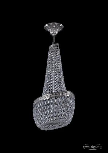 Люстра потолочная хрустальная 19113/H2/45IV Ni Bohemia Ivele Crystal прозрачная на 6 ламп, основание никель в стиле классический sp фото 2