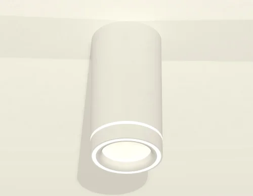 Светильник накладной XS8161004 Ambrella light белый 1 лампа, основание белое в стиле хай-тек круглый фото 2