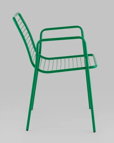 Стул с подлокотниками Дели металл зеленый УТ000039265 Stool Group, /, ножки//, размеры - *805***605*595 фото 2