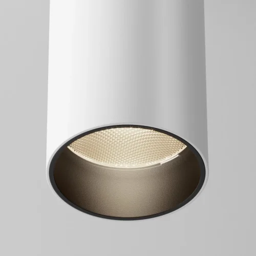 Светильник накладной Focus LED C056CL-L12W3K-W-D-W Maytoni белый 1 лампа, основание белое в стиле современный хай-тек круглый фото 3