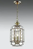 Светильник подвесной Фасет CL441130 Citilux прозрачный 1 лампа, основание жёлтое бронзовое в стиле кантри 