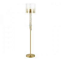 Торшер  Nicole 4886/1F Odeon Light  прозрачный 1 лампа, основание бронзовое в стиле классический
