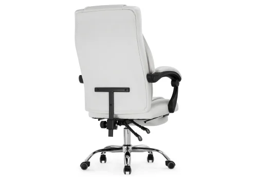 Компьютерное кресло Born whitе 15346 Woodville, белый/экокожа, ножки/металл/хром, размеры - *1120***610* фото 6
