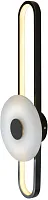 Бра LED Ravenhill 2276 28W 60 BL MB Belfast белый на 1 лампу, основание чёрное в стиле современный 78696 