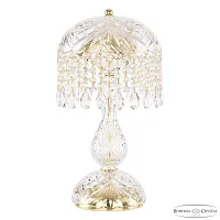 Настольная лампа 14781L1/22 G Bohemia Ivele Crystal прозрачная 3 лампы, основание золотое металл в стиле классический sp