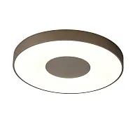 Светильник потолочный LED с пультом Coin 7690 Mantra коричневый белый 1 лампа, основание коричневое в стиле современный хай-тек с пультом