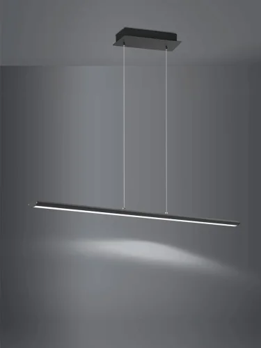 Светильник подвесной LED PELLARO 93896 Eglo белый на 1 лампу, основание чёрное в стиле классический хай-тек современный фото 2