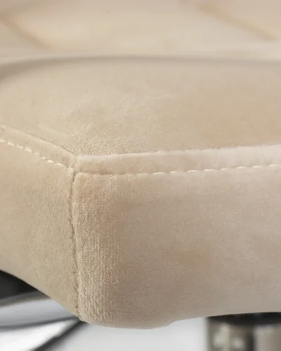 Офисное кресло набор 2 шт. SET-2 9400-LM TERRY, цвет сиденья бежевый велюр (MJ9-10), цвет основания хромированная сталь Dobrin, /велюр, ножки/металл/хром, размеры - 810*950***580*580 фото 9