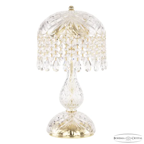 Настольная лампа 14781L1/22 G Bohemia Ivele Crystal прозрачная 3 лампы, основание золотое металл в стиле классический sp