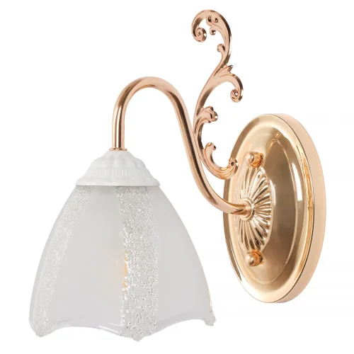 Бра Nicole MR1660-1W MyFar белый на 1 лампа, основание золотое в стиле классический современный 