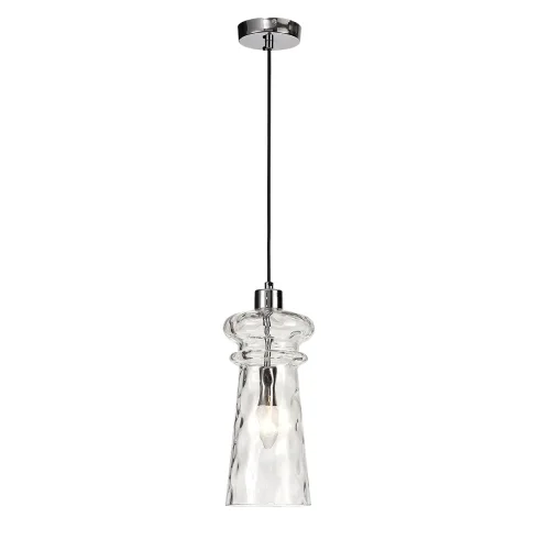 Светильник подвесной Pasti 4968/1 Odeon Light прозрачный 1 лампа, основание хром в стиле современный  фото 3