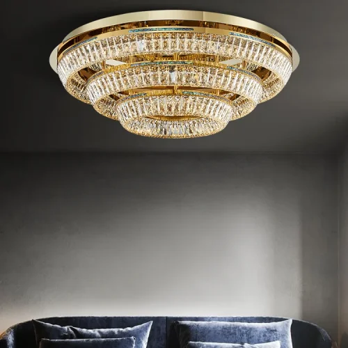 Люстра потолочная GERTRUDA B D65 R1 207831-23 ImperiumLoft прозрачная на 1 лампу, основание латунь в стиле современный фото 17