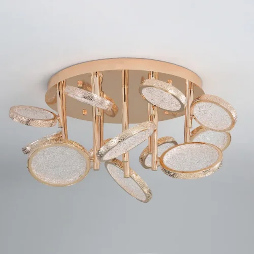 Люстра потолочная NAINA CH L60 207834-23 ImperiumLoft прозрачная на 7 ламп, основание золотое в стиле современный фото 7 Люстра потолочная NAINA CH L60 207834-23 ImperiumLoft прозрачная на 7 ламп, основание золотое в стиле современный фото 7