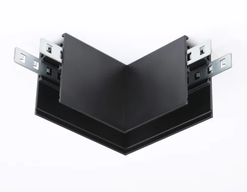 Коннектор угловой для накладного шинопровода Magnetic GL3372 Ambrella light чёрный в стиле  для светильников серии Magnetic накладной магнитный фото 3