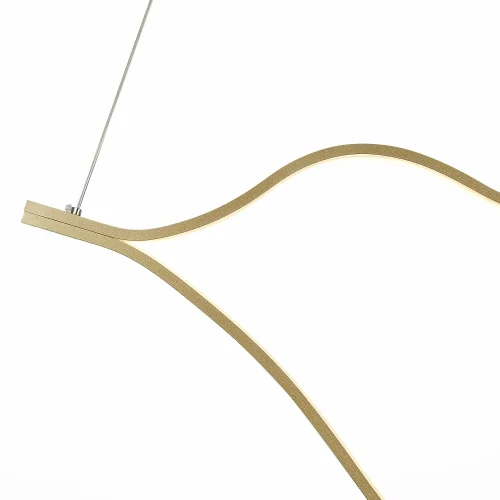Светильник подвесной LED Cortile SL6106.203.65 ST-Luce золотой 1 лампа, основание золотое в стиле хай-тек  фото 3