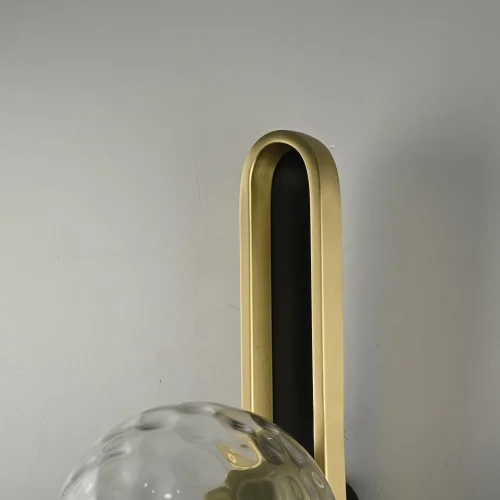 Бра Dixon 229035-22 ImperiumLoft прозрачный на 1 лампа, основание золотое в стиле  молекула шар фото 6