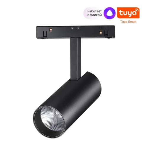 Трековый светильник LED для низковольтного шинопровода Flum 359496 Novotech чёрный для шинопроводов серии Flum чёрный