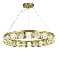 Светильник подвесной LED Esme SL6011.313.01 ST-Luce прозрачный на 1 лампу, основание латунь в стиле арт-деко 