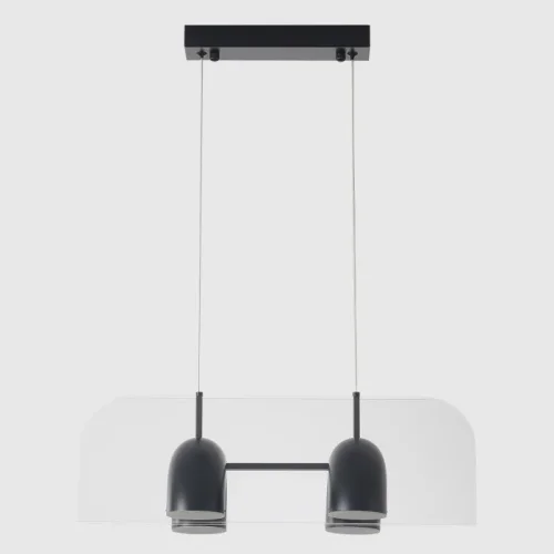 Светильник подвесной ЛЕД ELEMENT SP24W LED BLACK Crystal Lux белый на 1 лампу, основание чёрное в стиле лофт линейный фото 4