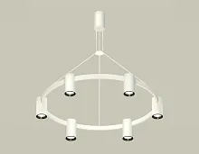 Светильник подвесной XB9021101 Ambrella light белый 6 ламп, основание белое в стиле хай-тек модерн 