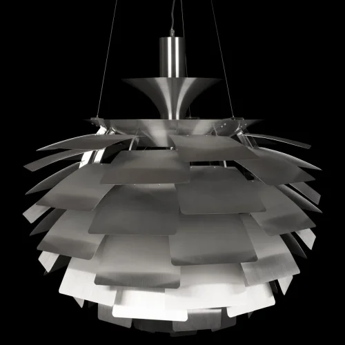 Светильник подвесной Artichoke 10156/800 Silver LOFT IT серебряный 5 ламп, основание белое в стиле арт-деко  фото 5