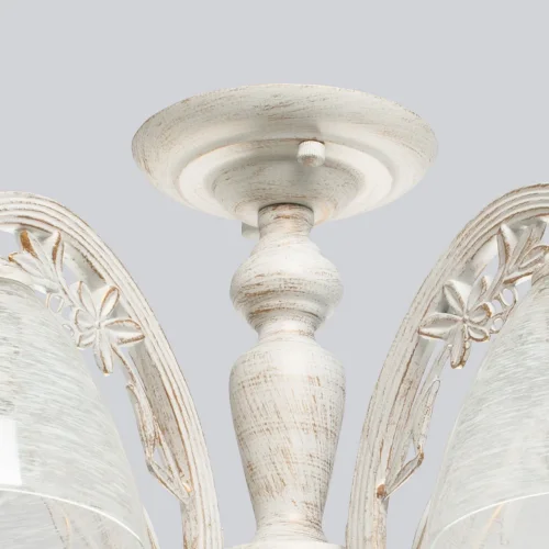 Люстра потолочная Ариадна 105011205 DeMarkt белая на 5 ламп, основание белое в стиле классический  фото 11