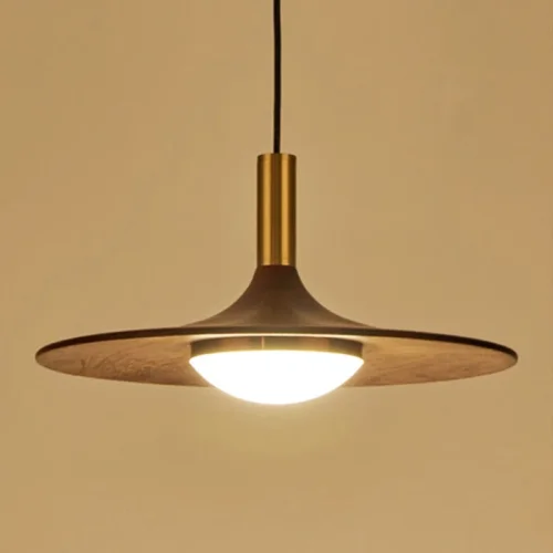 Светильник подвесной THEA D28 189876-23 ImperiumLoft коричневый 1 лампа, основание золотое в стиле современный  фото 11