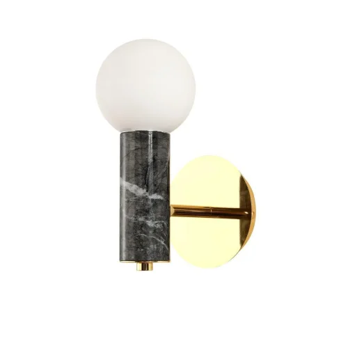 Бра Fest 2749-1W Favourite белый на 1 лампа, основание золотое в стиле современный 