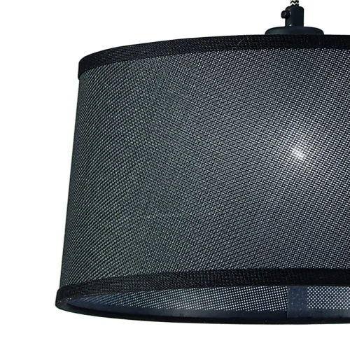 Люстра подвесная  NORDICA E27 4931 Mantra чёрная на 2 лампы, основание чёрное в стиле современный минимализм  фото 7