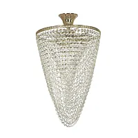 Люстра хрустальная потолочная Stella E 1.3.30.504 G Arti Lampadari без плафона прозрачная на 3 лампы, основание золотое в стиле классический 