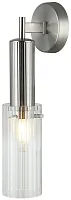 Бра Wunder 2160/11/01W Stilfort прозрачный 1 лампа, основание никель в стиле современный 
