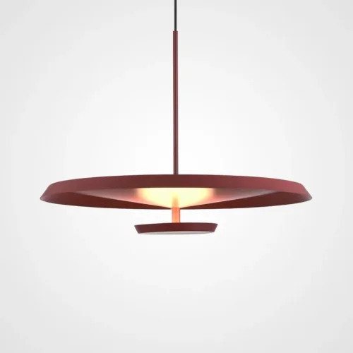 Светильник подвесной LUCRETIA Red 219207-23 ImperiumLoft красный на 1 лампу, основание чёрное в стиле скандинавский 