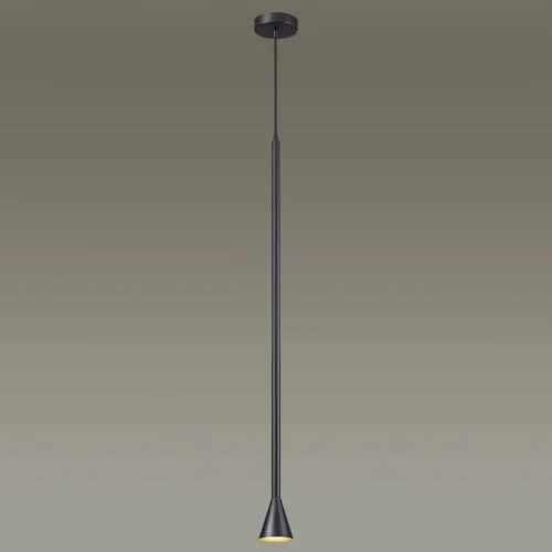Светильник подвесной Pipa 3884/1B Odeon Light чёрный 1 лампа, основание чёрное в стиле современный  фото 2