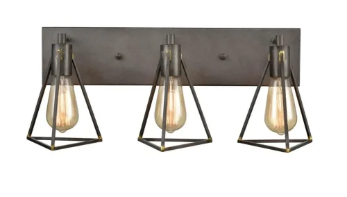 Бра лофт Storm VL6136W03 Vele Luce коричневый без плафона на 3 лампы, основание коричневое в стиле лофт фото 2