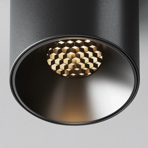 Светильник накладной LED Alfa LED C064CL-5W3K-RD-B Maytoni чёрный на 1 лампу, основание чёрное в стиле современный хай-тек круглый фото 3