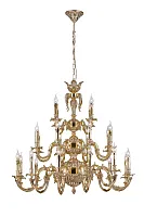 Люстра подвесная Vivaro E 1.1.24 CG Dio D'Arte без плафона на 24 лампы, основание золотое в стиле классический 