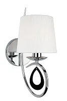 Бра Udine OML-60001-01 Omnilux белый 1 лампа, основание хром в стиле классический 